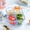 Food containers with plastic lids MG47HTP02